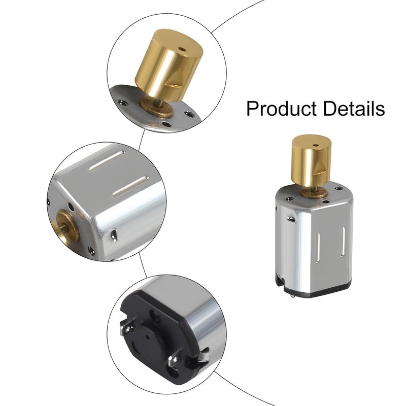 Coliao 4pcs DC 3V N20 Vibration Motor Mini Micro Metal Gear Motor 8000RPM Powerful Small Electric Motor Micro Vibrating Motors - Image 3